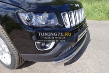 Решетка радиатора 12 мм Jeep Compass 2014